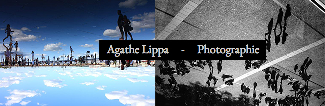 deux photos couleur bleue et noir et blanc agathe lippa 